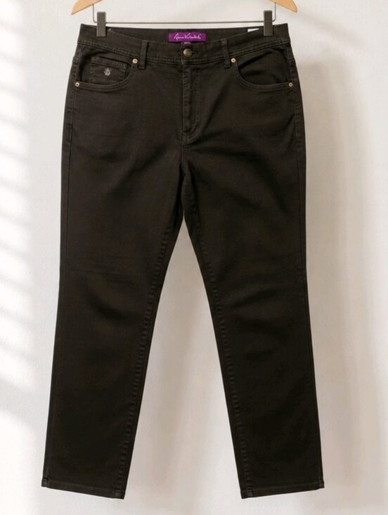 Gloria Vanderbilt Pants - Gloria Vanderbilt Brown Green Straight Leg Jeans Size 14